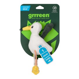 GRRREEN Stuffed Animal Cat Toy | Ocean Collection | Dangle Leg Seagull Toy for Indoor Cats | Cute Interactive Plush Toys for Swatting and Playing| Made of Eco-Friendly Materials - Go Green!
