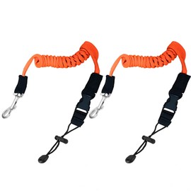 zalati Kayak Paddle Leash Safety Elastic Canoe Paddle Rope with Snap Buckle and Drawstring for Canoeing Boating Surfing Game