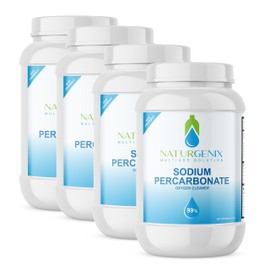 Naturgenix Sodium Percarbonate Powder 99% Purity - Oxygen Bleach, Hydrogen Peroxide Release Cleaner for Laundry, Dishwasher, Deodorizing & Stain Removal, Multi-Surface Use, Color-Safe (36 lbs)