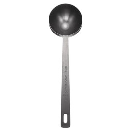 sourcing map Single Measuring Spoon 2tbsp (6tsp, 30ml) Teaspoon/Tablespoon 304 Stainless Steel Single Tiny Square Bowl Measuring Spoon Long Handle Measure Scoop, Black