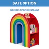 Delta Children Rainbow Bookcase – Greenguard Gold Certified, Multi