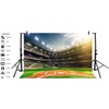 ChloropLastid Baseball Backdrop Baseball Field Stadium Green Photography Backdrop for
