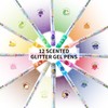 EpenGo Scented Glitter Gel Pens for Adults, 12 Colors Fruity