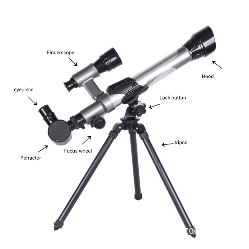 Outdoor Monocular Astronomical Telescope With Tripod for Kids Adults Portable