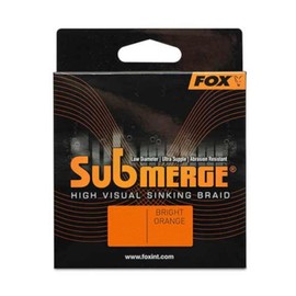 Fox Submerge Orange Sinking Braid - 300 m Braided Fishing Line, Diameter/Load Capacity: 0.25 mm / 20.4 kg / 45 lb