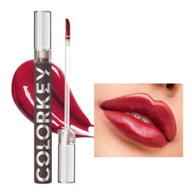 COLORKEY Lip Gloss Mirror Series, Hydrating Lip Gloss with Essential oil, High Shine Glossy Lip Tint, Hydrated & Fuller-looking Lips, Long-Lasting Liquid Lipstick (R704)