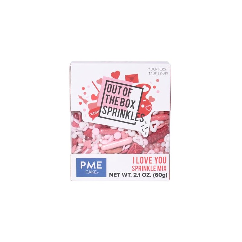 PME Valentines "Out of the Box" Sprinkles - I Love