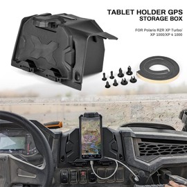 FWXEOZ Electric Device GPS Mount Storage Box Compatible with 2019-2023 Polaris RZR XP 1000 XP4 Turbo Electronic Device Tablet Phone GPS Holder Mounts Extra Space Adjustable Navigation Tablet Holders