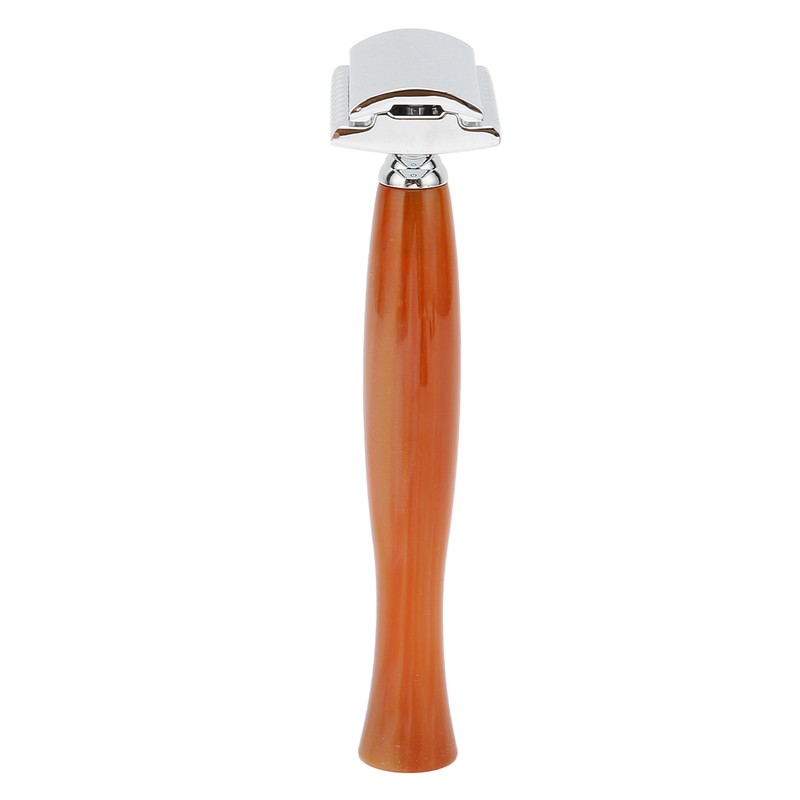 Long Handle Double Edge Safety Razor Zinc Alloy Resin Manual