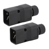 2pcs IEC320 C20 Power Socket Adapter Receptacle Connector Copper PVC
