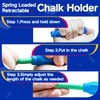 Dustless White Chalk with Holder, 60PCS Washable Chalks Stick Bulk