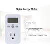 LCD Display Electricity Usage Power Meter Socket Energy Wattage KWH
