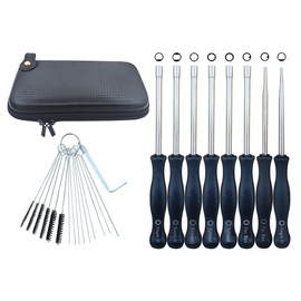 AIBICI Carburetor Adjustment Tool Screwdriver Cleaning Kit Carrying Case for Common 2 Cycle Small Engine, fits Stihl Poulan Husqvarna MTD Trimmer Weedeater Chainsaw, Pack of 8