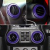 4PCS Center Console Dash Air Conditioner Vent Cover Trim Interior