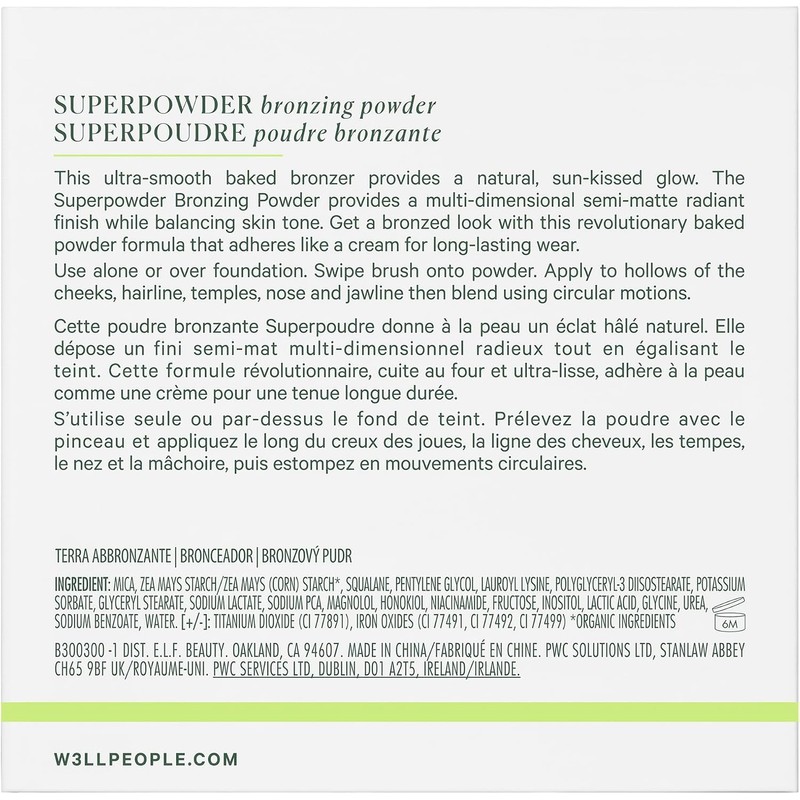W3LL PEOPLE - Natural Bio Baked Bronzer Powder