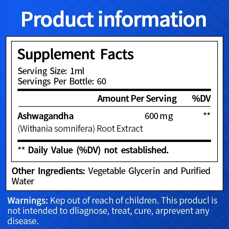 DHOP Ashwagandha Liquid Drops Ashwagandha Extract Sleep Liquid for Sleep