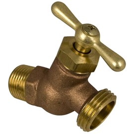 Lincoln 290425 3/4" Male Inlet No Kink Hose Bibb Imported - Brass