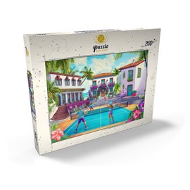 MyPuzzle Pickleball Paradise on the Mediterranean Sea - Sport and Sun - Premium 200 Piece Puzzle - MyPuzzle Special Collection by Puzzle Galaxy