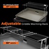 Adjustable Griddle Warming Rack by Griddle Buddy for 17" 22"