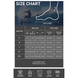 Yikayin Neoprene Socks, 3 mm Watt Socks, Diving Socks for Men, Women, Swimming Socks, Beach Socks for Snorkelling, Kayaking, Jet Skiing, SUP, black