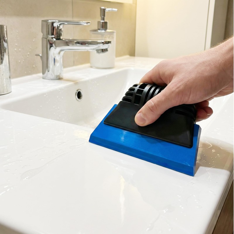 Rubber Squeegee for Shower Glass Mirror Window Tinting, 2 Pack