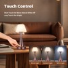 URLIGHTS Waterproof Rechargeable Table Lamp for Shower & Outdoor, Cordless