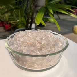 WC Clear Quartz Drum Crystals, Mini Stones and Crystals Sets, Irregular Gemstone Beads | Crystal Rocks Chakra Stones for Fountain Rocks | Decorative Pebbles | Aquarium Gravel | Healing Stones