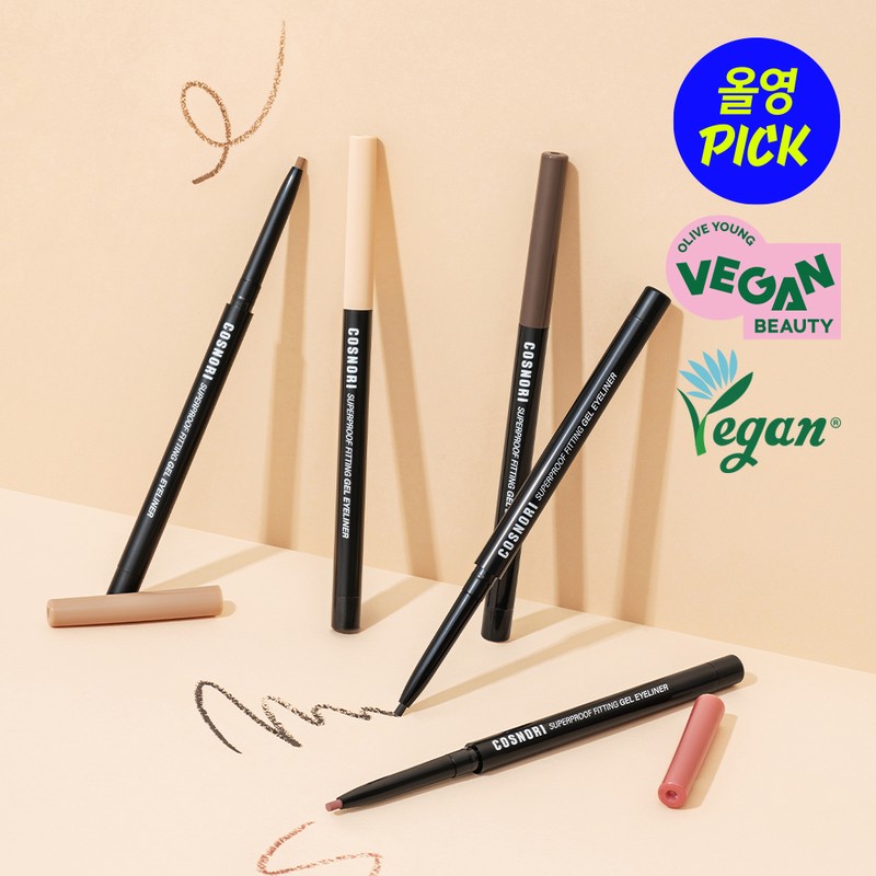 COSNORI Superproof Fitting Vegan Gel Eyeliner Pencil 1 + 1
