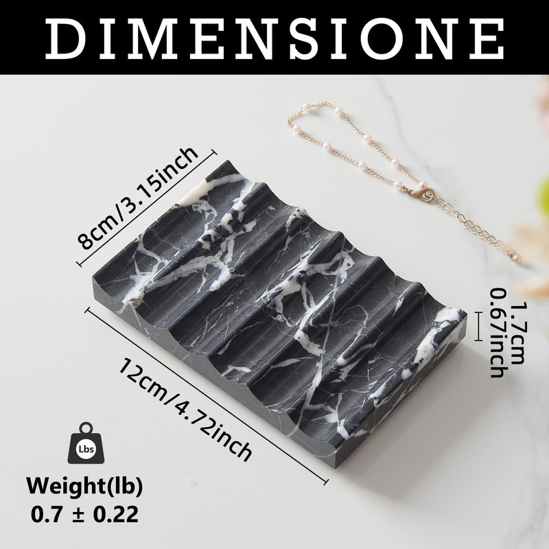 Real Luxurious Natural Marble Soap Dish for Shower,soap Dish for