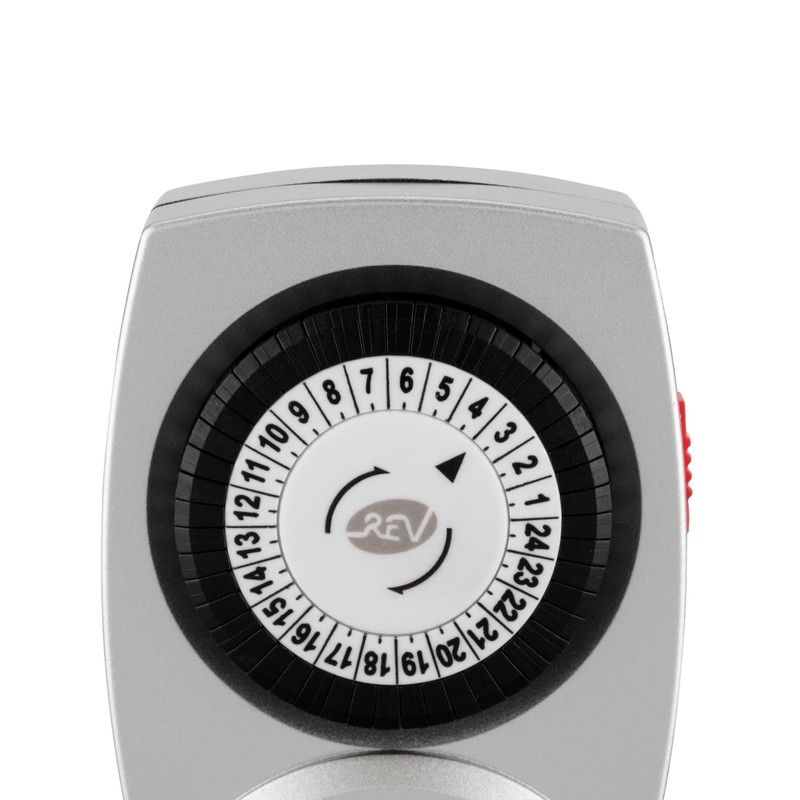 REV Mechanical Timer 48 Times/Day 30 Minutes 3680 W Silver