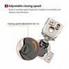 STIANC 2 Pack 1 1/4" Overlay 4D Soft Close Hinges