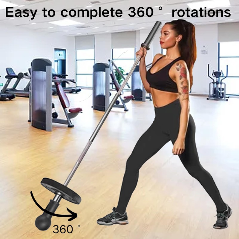 SUQ Landmine Attachment Fits 2'' Olympic Bars, 360° Rotation Barbell