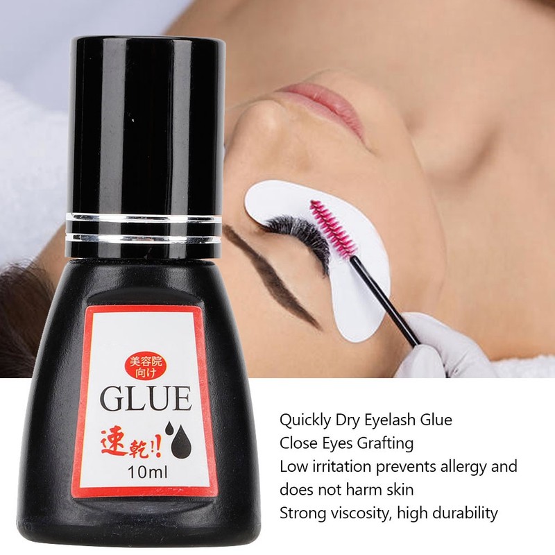 10ml Eyelashes Extension Glue Odor Free 0.5seconds Quickly Dry DIY