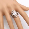 Jude Jewelers Stainless Steel Chevron Style Chunky Wrap Statement Promise