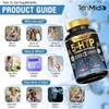 Tenmido 5-HTP & GABA Supplements - 4in1 with Vitamin B6,
