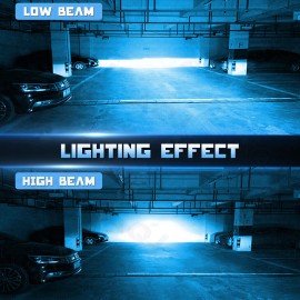 AQJ 4pcs 9005 9006 LED Headlights Kit Combo Bulbs 8000K high Low Beam Super Ice blue