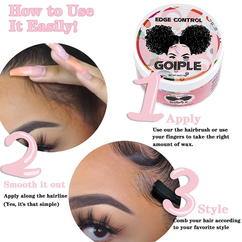 Goiple Edge Control Wax for Women - Strong Hold, Non-greasy