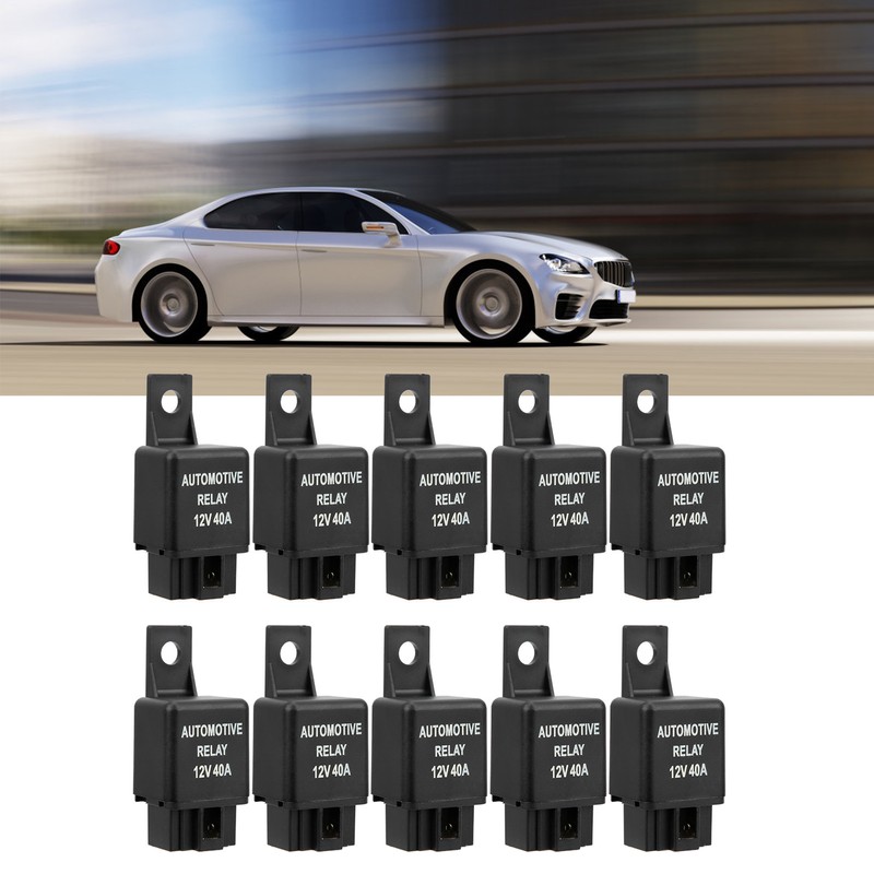10Pcs DC12V 40A Automobile Car Air Conditioner Condensers Relay with