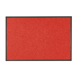 Restaurantware Comfy Feet 60 x 36 Inch No-Slip Floor Mat 1 Ribbed Carpet Utility Mat - Indoor and Outdoor For Homes Or Offices Red Polyester Fibers Entry Mat Vinyl Backing Easy To Clean