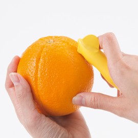 Kai KAI KITCHEN DH8191 Orange Orange Citrus Skin Skin Peeler Peeler Dishwasher Safe Yellow Made in Japan