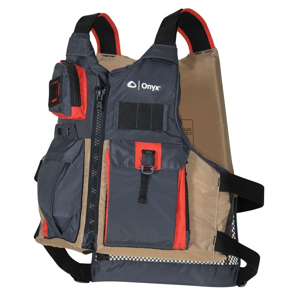 Onyx ONYX Kayak Fishing Life Jacket, Universal, Tan