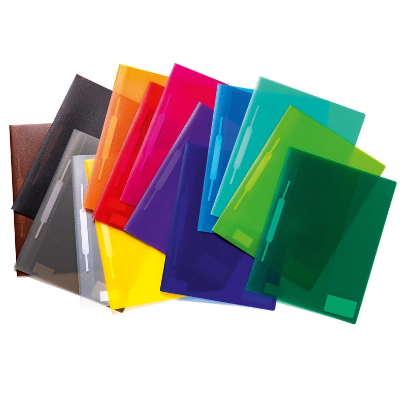 HERMA 19492 File Folder A4 Translucent Light Blue, Pack of