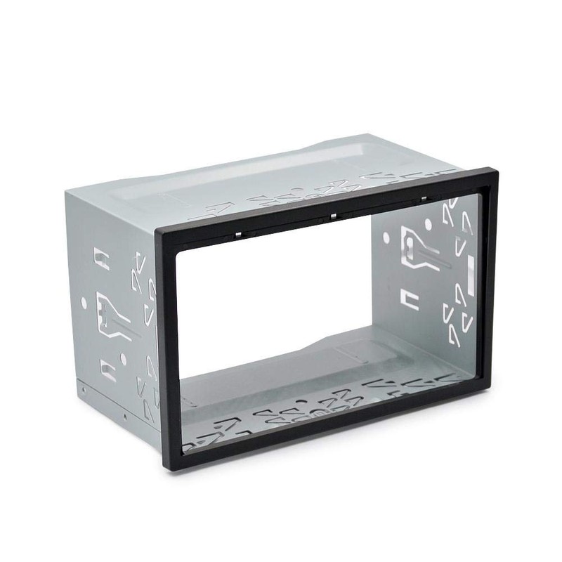 Universal Double DIN Installation Slot Metal Car Stereo Radio Mounting