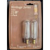 Heritage 2-Pack Light Bulbs Heritage Series Amber 25W T6 Squirrel