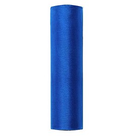 ORP16-083C - Organzastoff Tischläufer 16cm x 9m Tischdeko Hochzeit (blau)