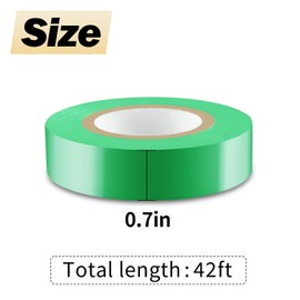 Duccinp Green Insulation Tape 18 mm x 13 m Pack of 10 PVC Electrical Cable Repair, Heat Resistant Highly Flexible Waterproof Electrical Tape for Wiring Projects and Repairs