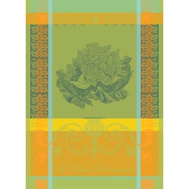 Garnier Thiebaut Le Chou Romanesco Vert (Green Romanesco Broccoli) French Kitchen Towel 22"x30", Cotton, Jacquard