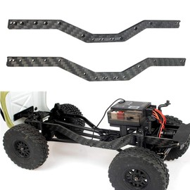 XUNJIAJIE Carbon Fibre Frame Rails Left&Right for 1:24 Axial SCX24 AXI90081 RC Crawler Car Upgrades Accessories