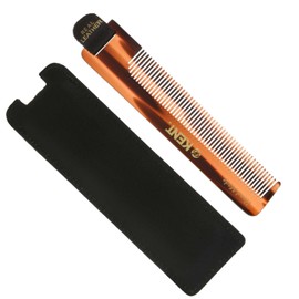 G.B.KENT Kent 138mm Handmade Men's Hair Comb for British Royal Family with Leather Case NU22