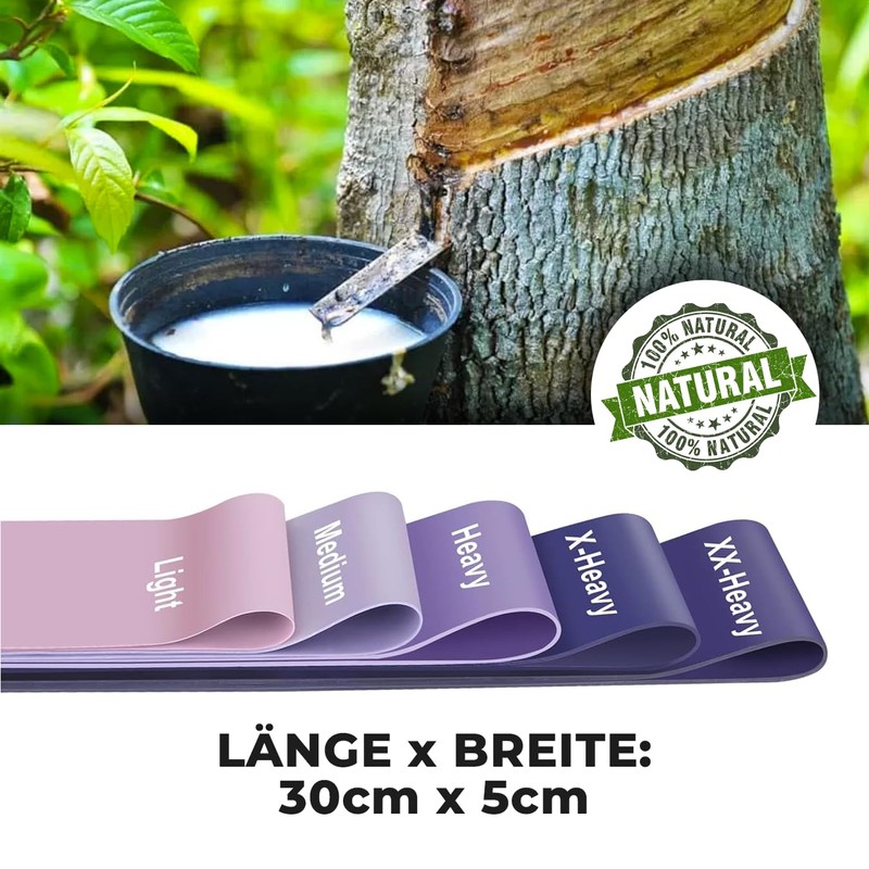 LISTHEN Thin Rubber Bands Pack of 5